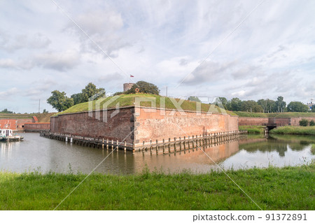 Historic Wisloujscie fortress in Gdansk, Poland. 91372891