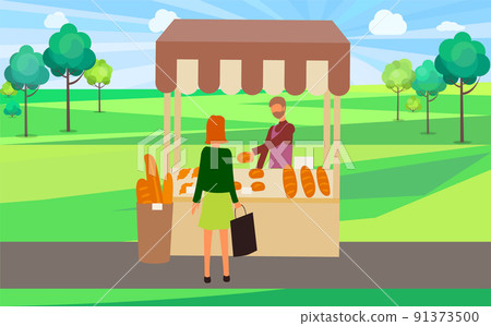 Bakers Store in Summer Fair, Bread and Buns Sell Bakers Store in Summer Fair, Bread and Buns Sell 91373500