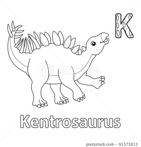 Kentrosaurus Alphabet Dinosaur ABC Coloring Page K Kentrosaurus Alphabet Dinosaur ABC Coloring Page K 91373813