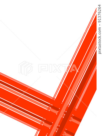 Line crossing diagonal (background material) red solid Line crossing diagonal (background material) red solid 91376264