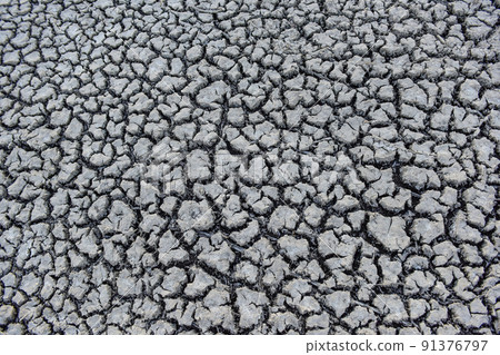 Dry soil.La Pampa Argentina 91376797