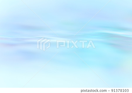 Background material, water surface, wave image, pastel color of cool water image 91378103