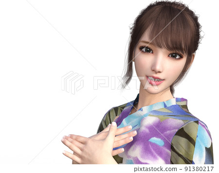 穿浴衣的女人(上身) 穿浴衣的女人(上身) 91380217