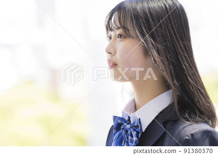 穿制服的女學生高中初中 穿制服的女學生高中初中 91380370