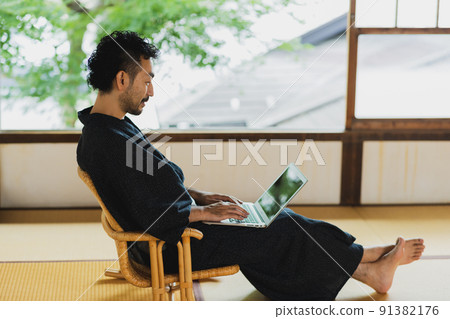 Japanese-style room male Jinbei laptop 91382176