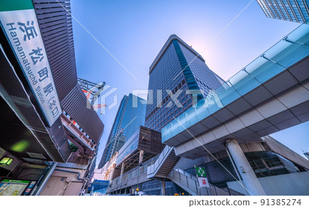 Redevelopment of the Tokyo cityscape of Japan in front of Hamamatsucho station. Hope to dismantle the World Trade Center Building Redevelopment of the Tokyo cityscape of Japan in front of Hamamatsucho station. Hope to dismantle the World Trade Center Building 91385274