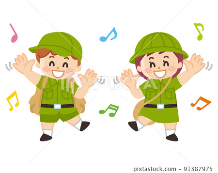 跳舞遠征孩子童子軍冒險戶外 91387975