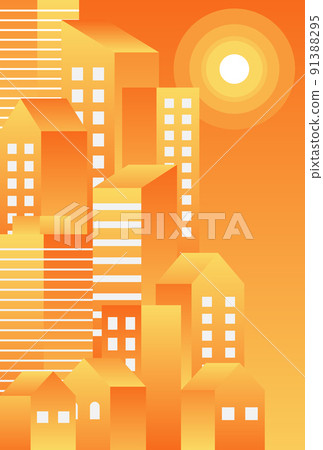 Background material_Simple building street_Gradation Background material_Simple building street_Gradation 91388295
