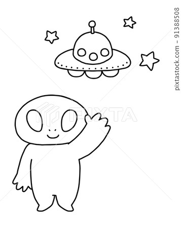 外星人/線條藝術 91388508