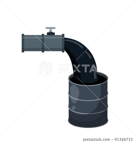 Pipe with petroleum. Heavy chemical industry 91388733