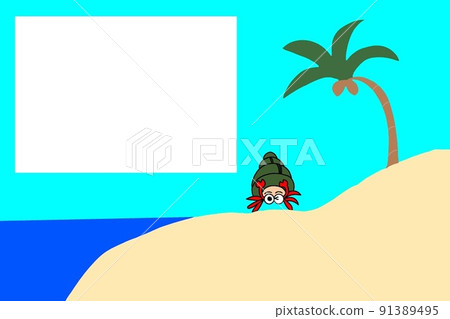 Summer image frame Summer image frame 91389495