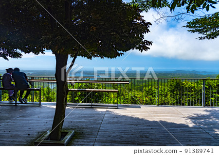 從橫山展望台的漏日台眺望英虞灣 91389741