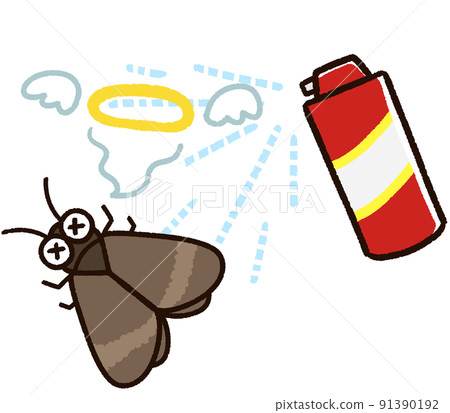 Moth character dead from pesticides 91390192