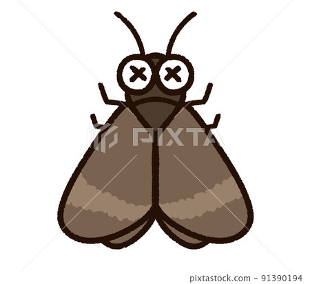 Weakened moth character Weakened moth character 91390194