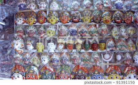 Colorful masks --Nepal's souvenir / Colorful Nepalese masks 91391150