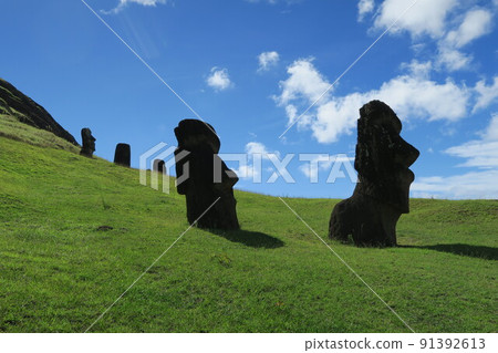 Rano Raraku, Moai Manufacturing Factory on Easter Island Rano Raraku, Moai Manufacturing Factory on Easter Island 91392613