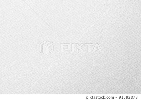 Textured white watercolor paper background texture 91392878