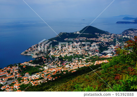 Scenery from Dubrovnik, Mount Srđ Scenery from Dubrovnik, Mount Srđ 91392888