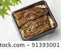 Delicious unajū and autumn leaves 2 91393001