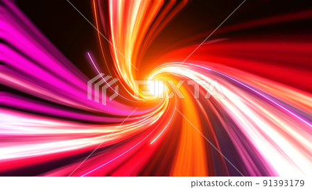 Colorful spiral speed lights elegance abstract background 91393179