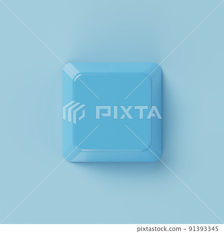 Blue color keyboard input button on background. Abstract object and technology concept. 3D illustration rendering Blue color keyboard input button on background. Abstract object and technology concept. 3D illustration rendering 91393345