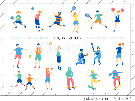 People various sports sets 91393764