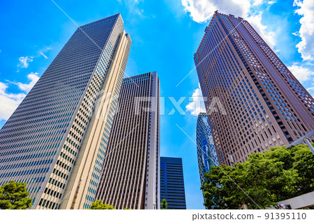 Cityscape of Nishi-Shinjuku, Shinjuku-ku, Tokyo Sompo Japan Headquarters Building and Shinjuku Nomura Building Cityscape of Nishi-Shinjuku, Shinjuku-ku, Tokyo Sompo Japan Headquarters Building and Shinjuku Nomura Building 91395110