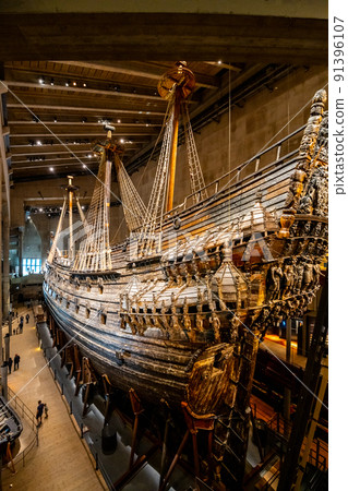 Vasa - old Swedish warship in Stockholm 91396107