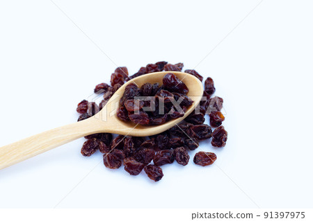 Dried grape on white background. Dried grape on white background. 91397975