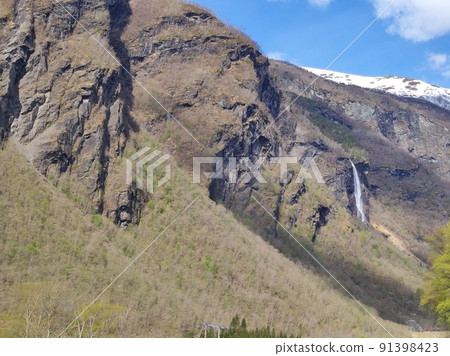 Rjoandefossen waterfall, Flam, Norway Rjoandefossen waterfall, Flam, Norway 91398423