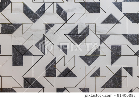 Background of stone tile with decorative stucco texture Background of stone tile with decorative stucco texture 91400885
