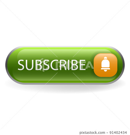 subscribe channel social media button promotion banner 3d 91402434
