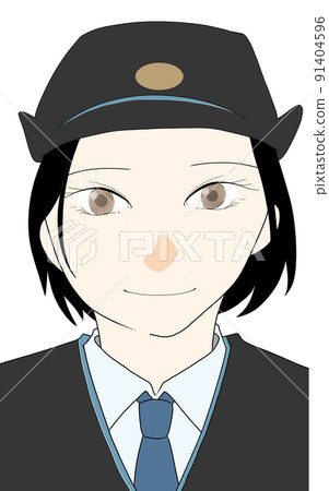 Illustration of a dignified female station employee 91404596