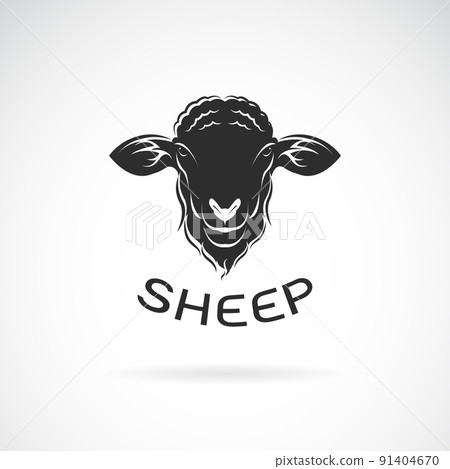 Vector of a sheep head design on white background. Easy editable layered vector illustration. Farm Animals. 91404670