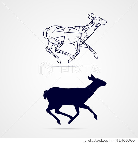 Deer Silhouette 91406360