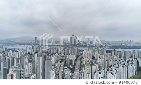 63 Building, Seoul International Financial Center, Federation of Korean Industries, Seogang Bridge, Mapo Bridge, Mapo-gu, Yeouido, Yeongdeungpo-gu, Han River, Seoul 91406378