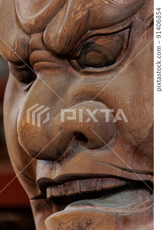 2022 年 5 月 10 日在東大寺大佛殿的佛像 91406854