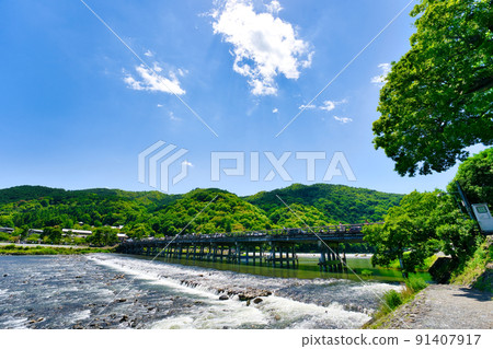 夏季嵐山·渡月橋 91407917