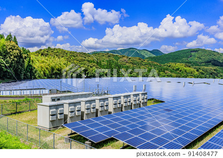 太陽能電池板和變電站設備 太陽能電池板和變電站設備 91408477