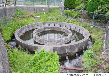 Irrigation facility in Nagano Prefecture Nishitenryu main canal Cylindrical diversion group "Kinoshita No. 17" Characteristic irrigation facility 91409304