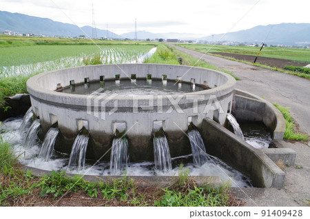 Irrigation facility in Nagano Prefecture Nishitenryu main canal Cylindrical diversion group "Kinoshita No. 18 2" Characteristic irrigation facility 91409428