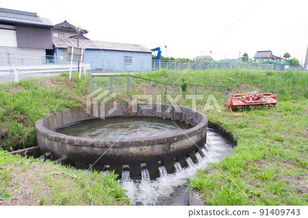 Irrigation facility in Nagano Prefecture Nishitenryu main canal Cylindrical diversion group "Kinoshita No. 18" Characteristic irrigation facility 91409743