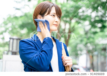 Business business woman handkerchief Business business woman handkerchief 91409889