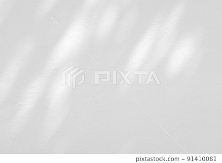Abstract shadow of leaves on a white wall Abstract shadow of leaves on a white wall 91410081