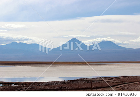 阿塔卡馬沙漠_聖佩德羅德阿塔卡馬_鹽湖_火烈鳥 阿塔卡馬沙漠_聖佩德羅德阿塔卡馬_鹽湖_火烈鳥 91410936