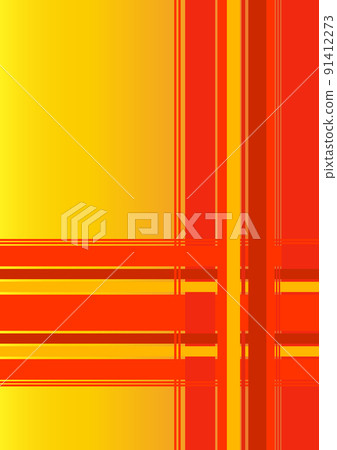 Crossing lines (background material) red yellow gradation 91412273
