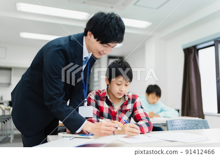 Cram school class scenery study 91412466