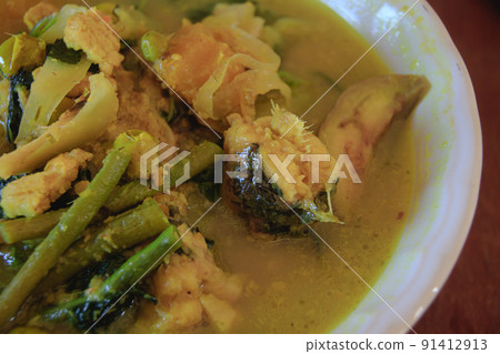 Samlor kako, traditional soup dish from Cambodia, which is often considered as one of the country's national dishes Samlor kako, traditional soup dish from Cambodia, which is often considered as one of the country's national dishes 91412913
