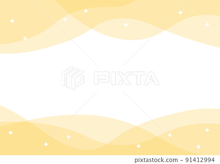 Soft curved background yellow horizontal frame 91412994