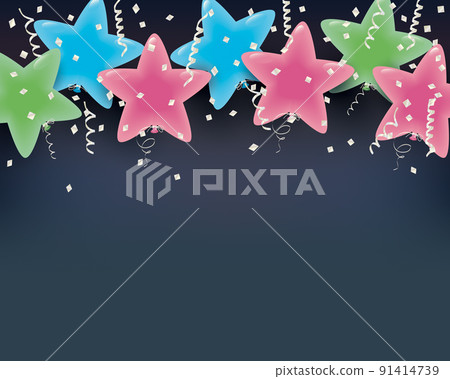 Neutral star-shaped balloon illustration background 91414739